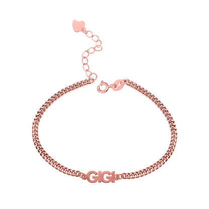Personalized Bold Curb Chain Bracelet