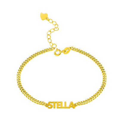 Personalized Bold Curb Chain Bracelet