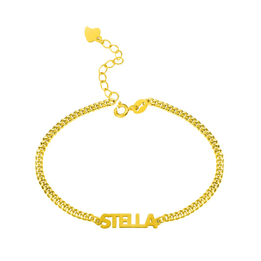 Personalized Bold Curb Chain Bracelet