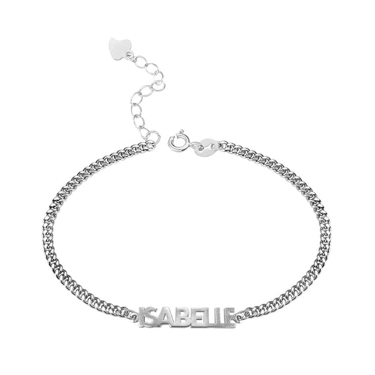 Personalized Bold Curb Chain Bracelet