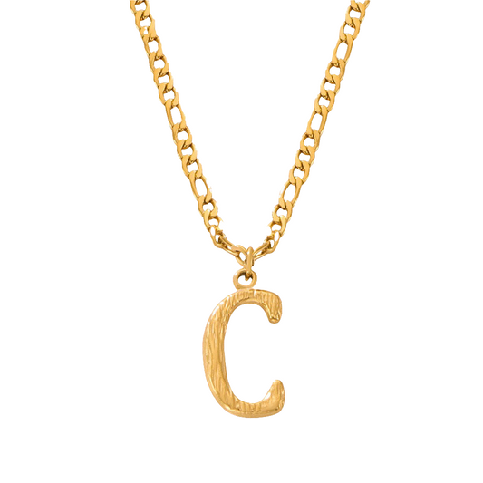 Gold Initial Pendant Necklace