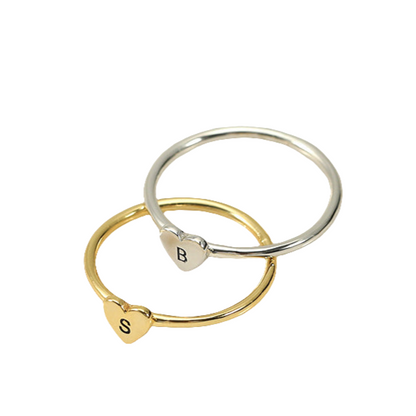 S925 Custom Initial Ring